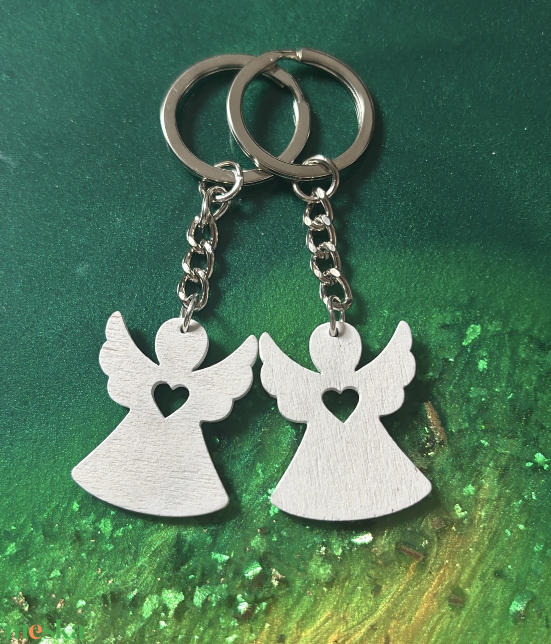 Angyalka fa kulcstartó  - táska & tok - kulcstartó & táskadísz - kulcstartó - Meska.hu
