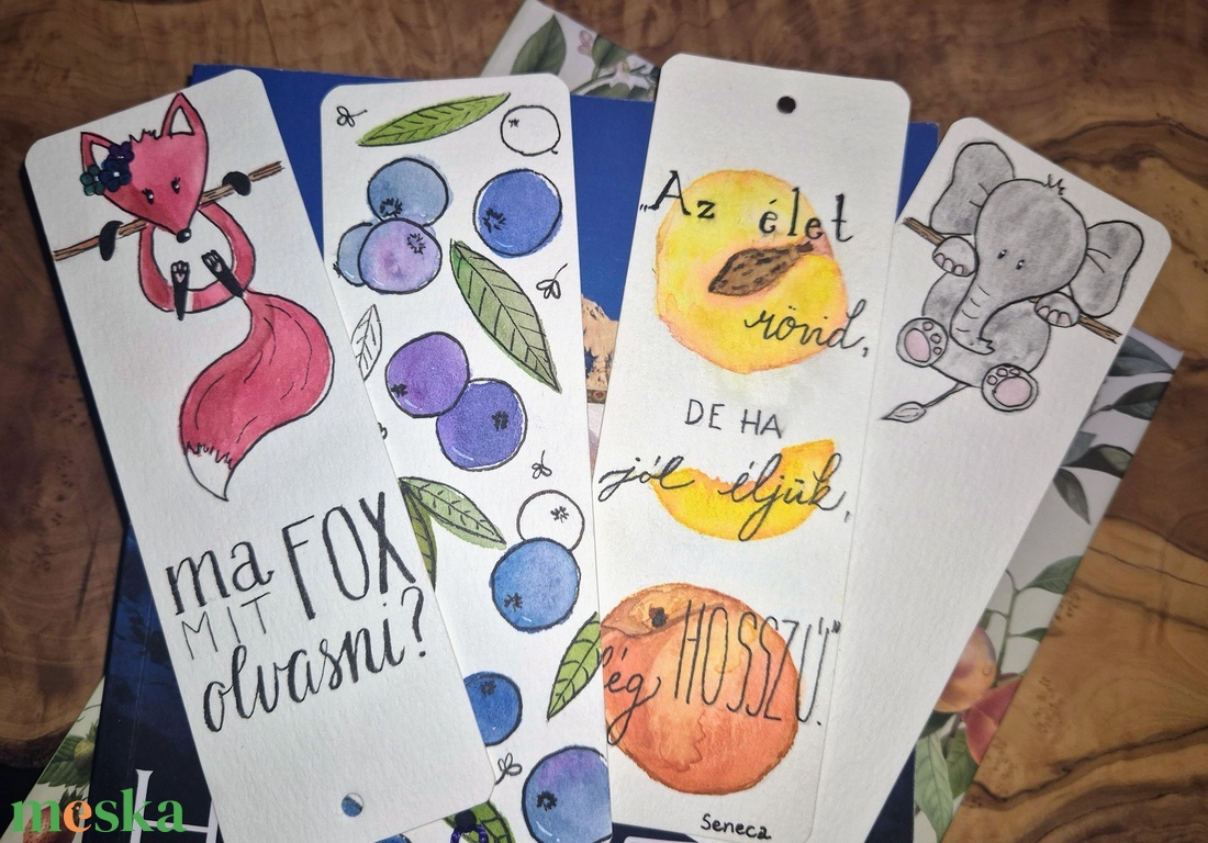 Elefántos könyvjelző - könyv & zene - könyvjelző - Meska.hu