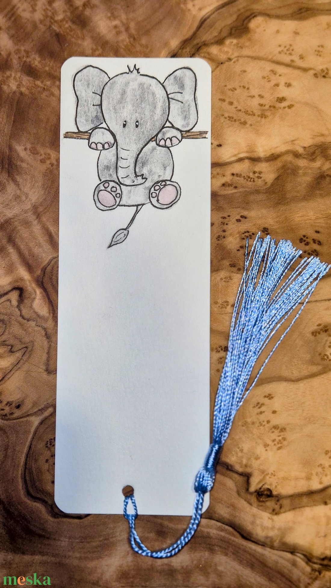 Elefántos könyvjelző - könyv & zene - könyvjelző - Meska.hu