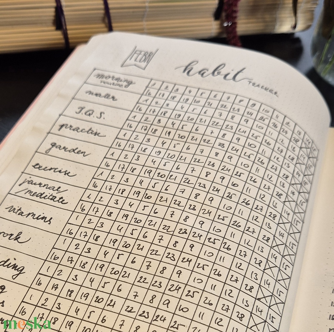 Határidőnapló - kézzel készített - otthon & életmód - papír, írószer - naptár & tervező - Meska.hu