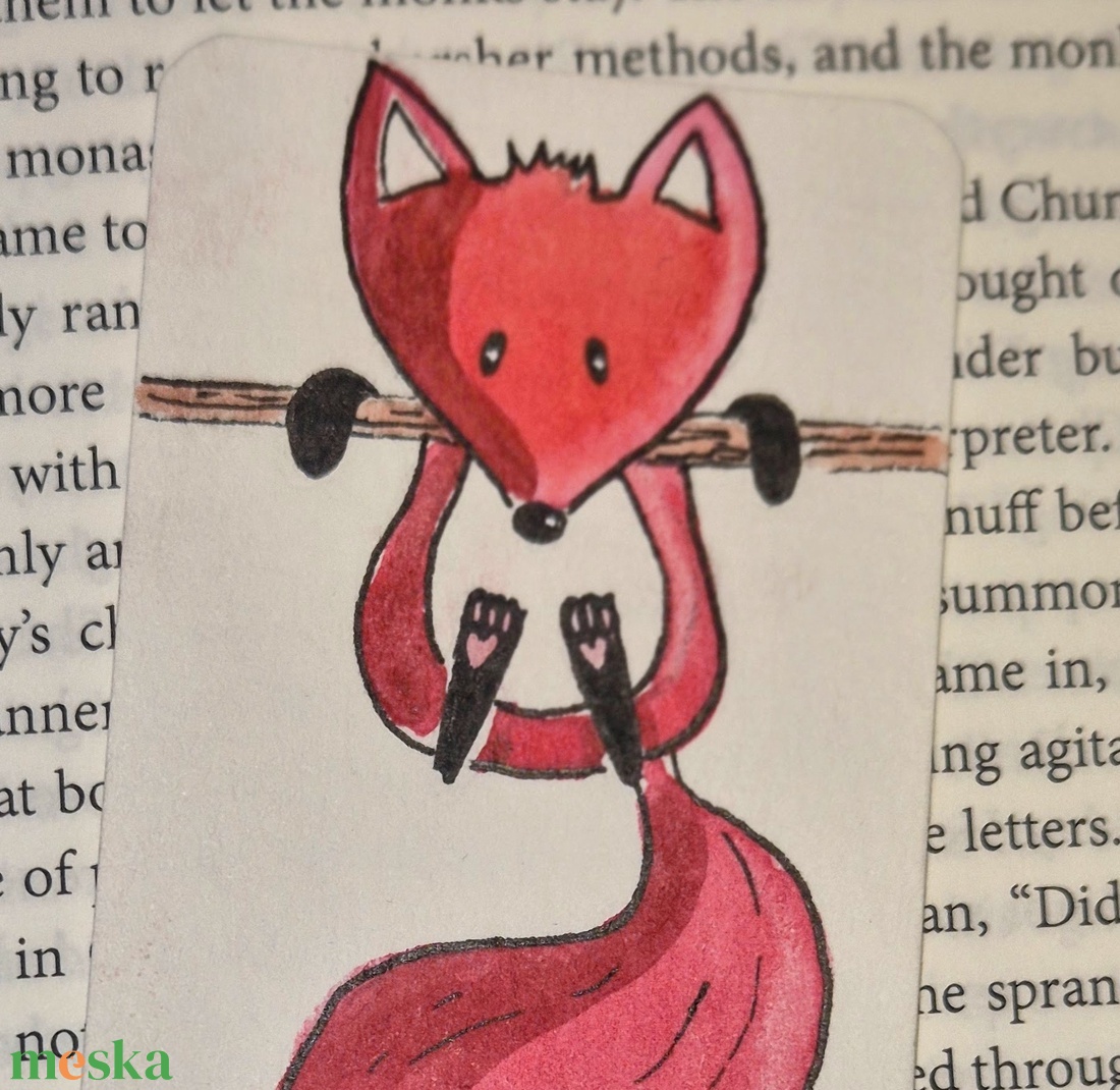 Rókás könyvjelző - könyv & zene - könyvjelző - Meska.hu