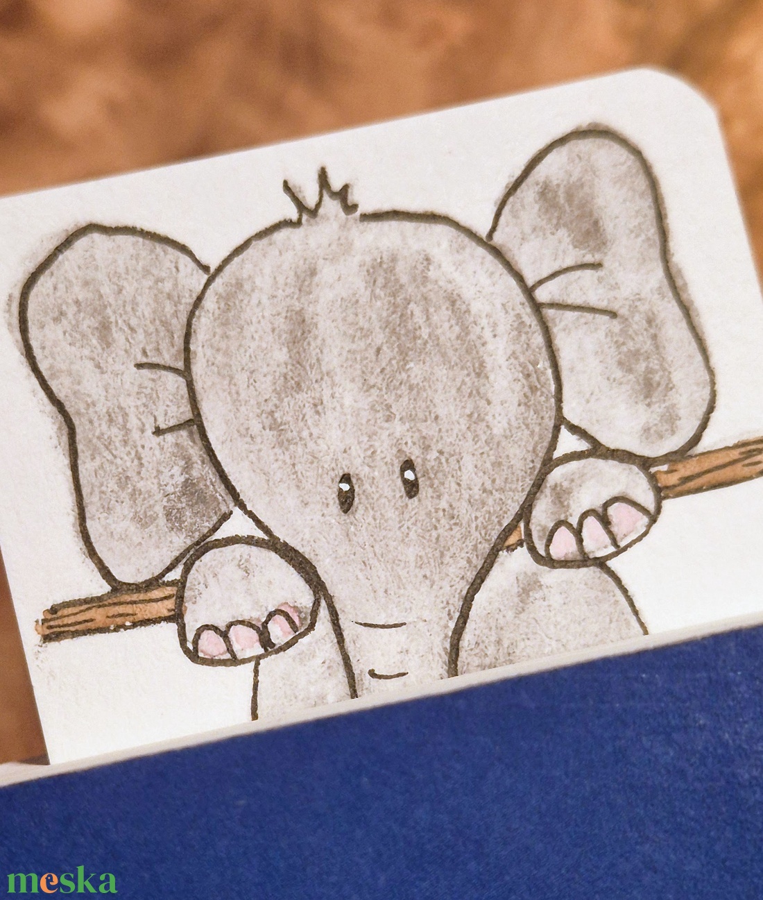 Elefántos könyvjelző - könyv & zene - könyvjelző - Meska.hu