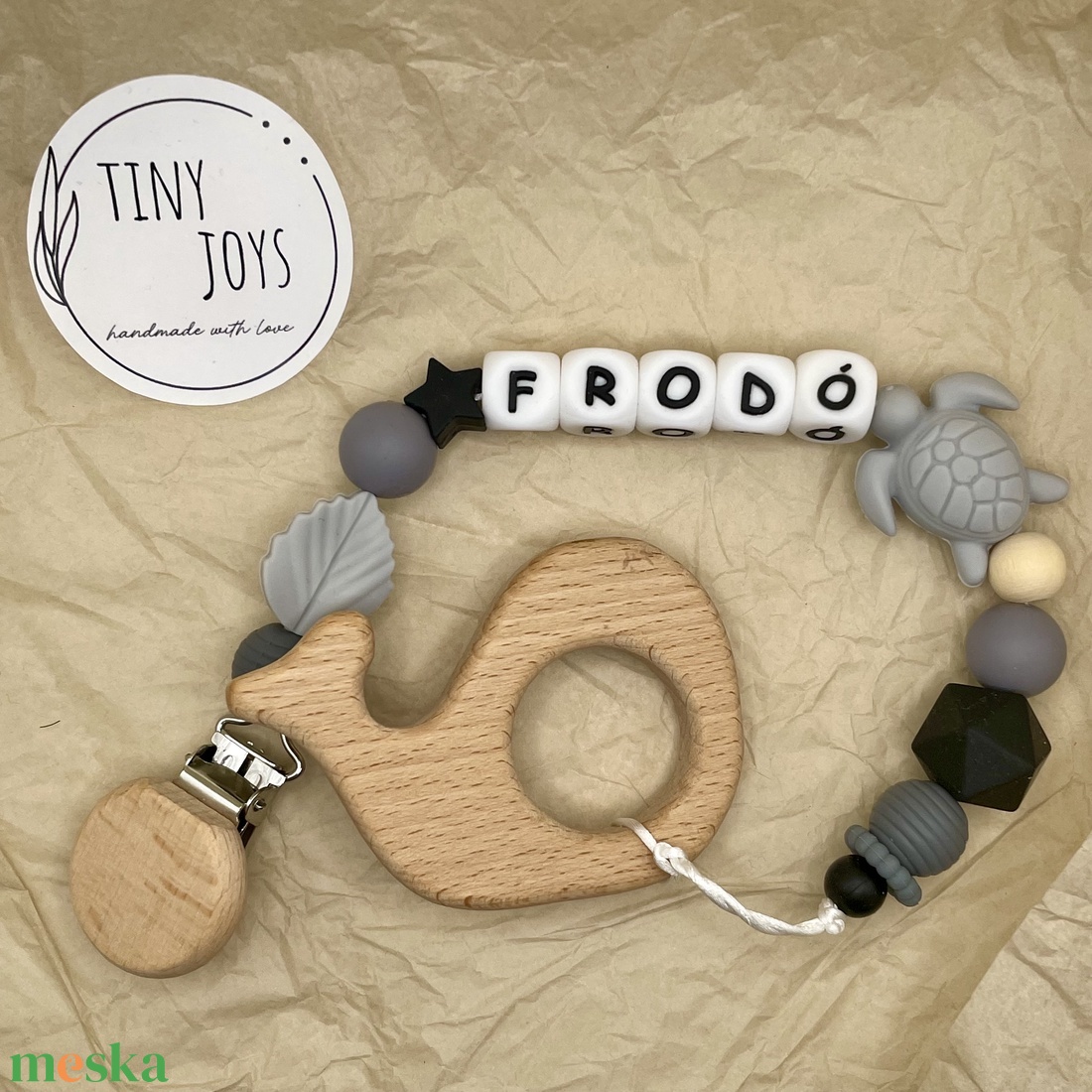 Hullámok csendje rágcsalánc  - játék & sport - 3 éves kor alattiaknak - rágcsalánc - Meska.hu