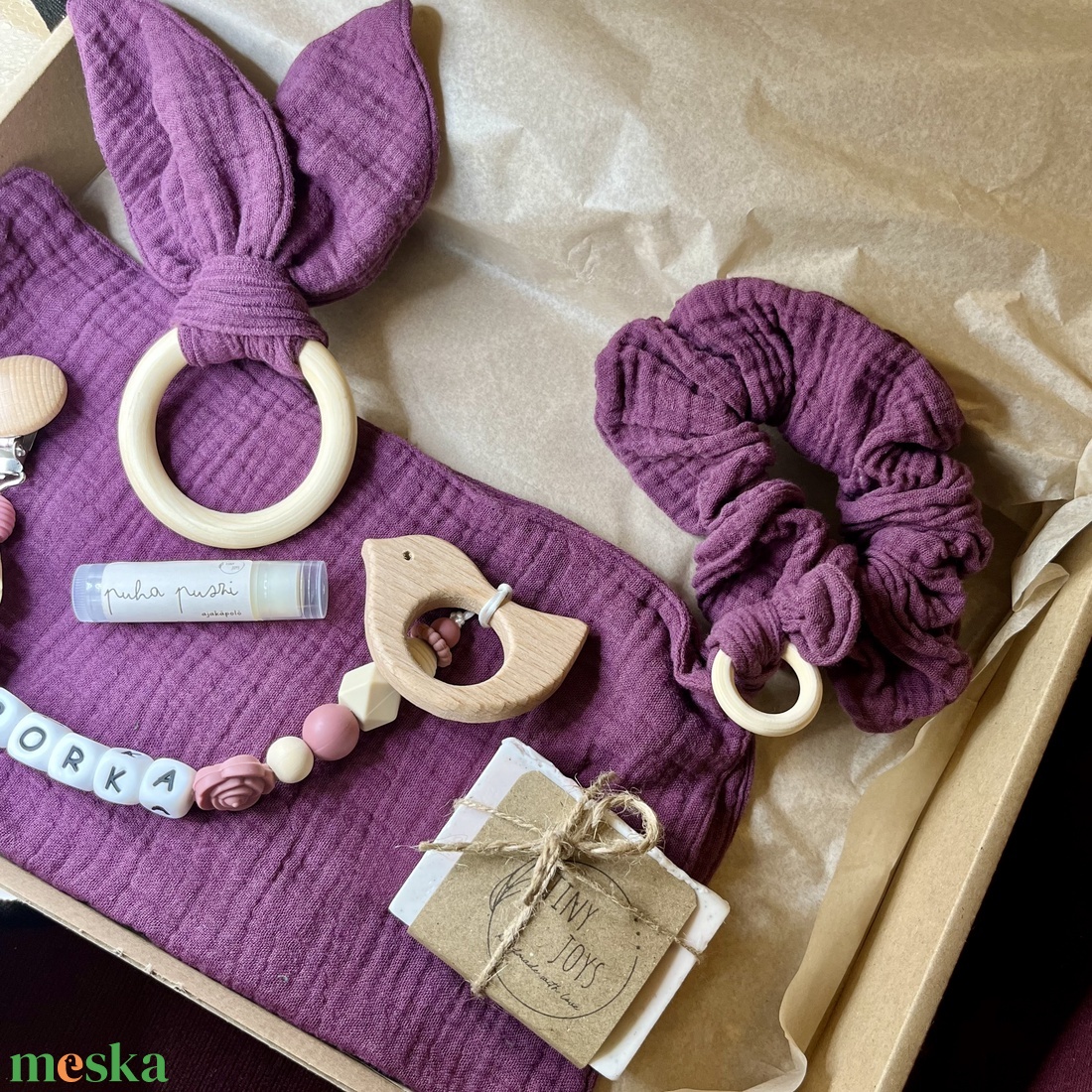 Boldog Anya � Boldog Baba MEDIUM BOX - Ébredő tavasz Kollekció - játék & sport - babalátogató ajándékcsomag - Meska.hu