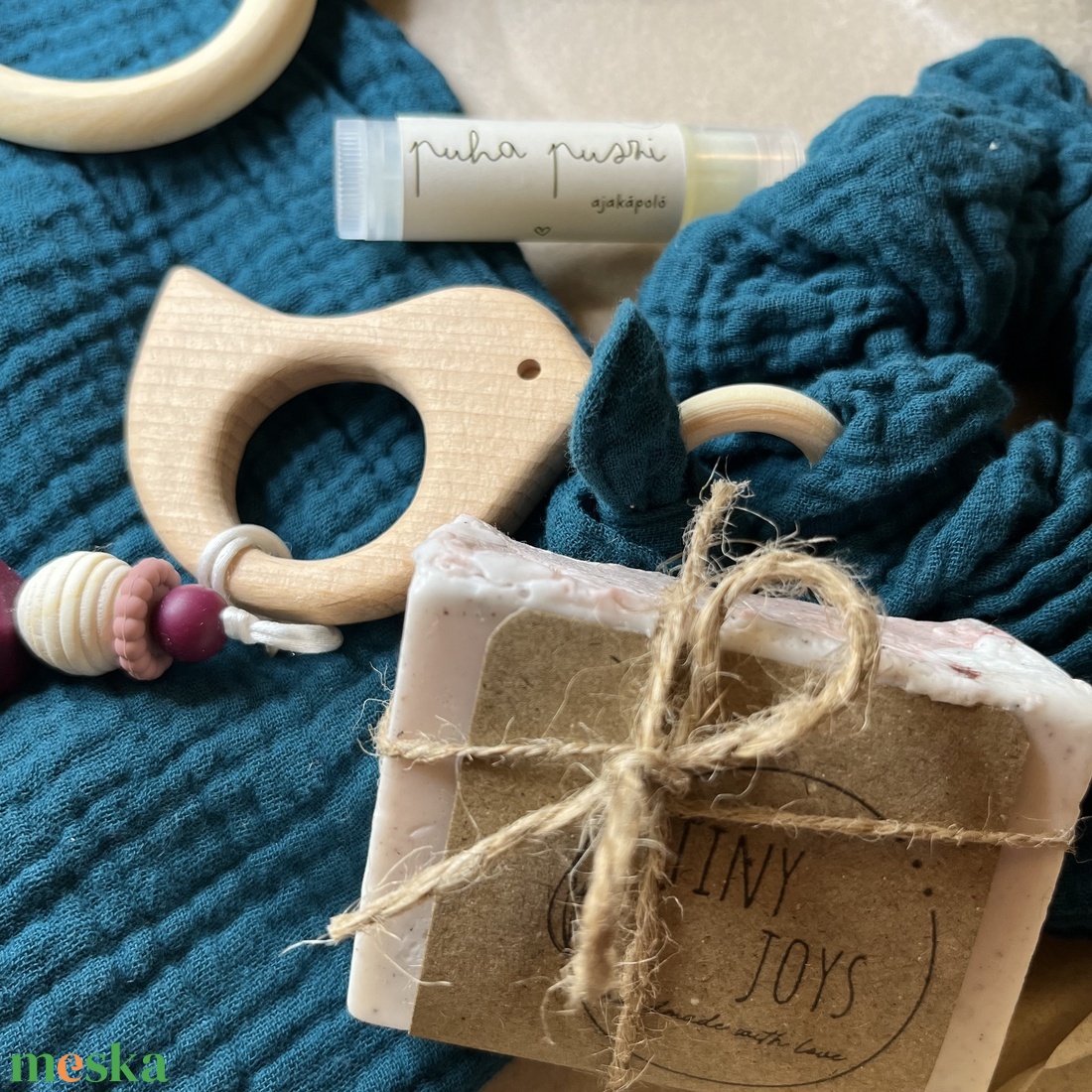 Boldog Anya � Boldog Baba MEDIUM BOX - Aranyló homok kollekció - játék & sport - babalátogató ajándékcsomag - Meska.hu