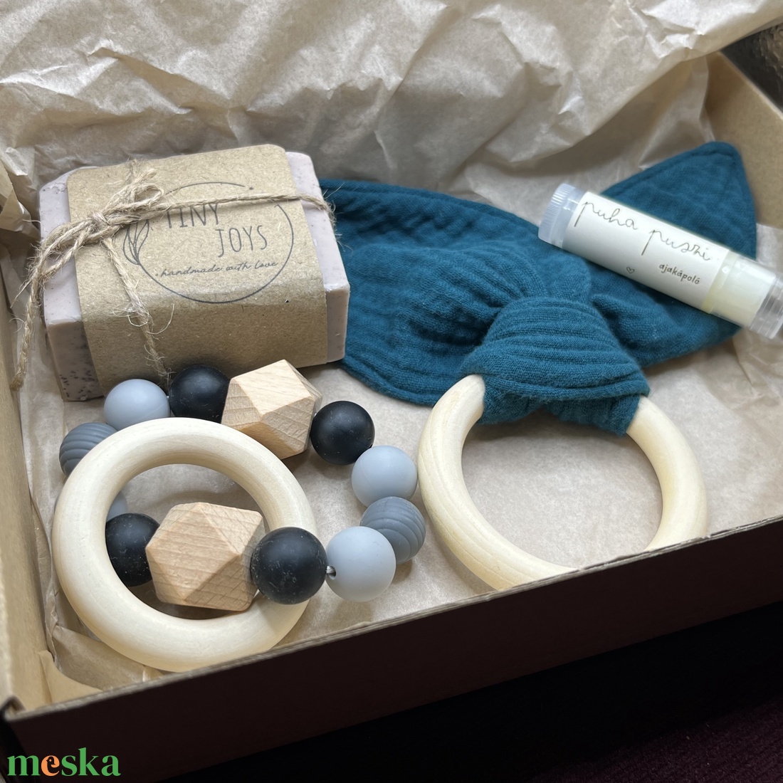 Boldog Anya � Boldog Baba Mini BOX - Hullámok csendje kollekció - játék & sport - babalátogató ajándékcsomag - Meska.hu