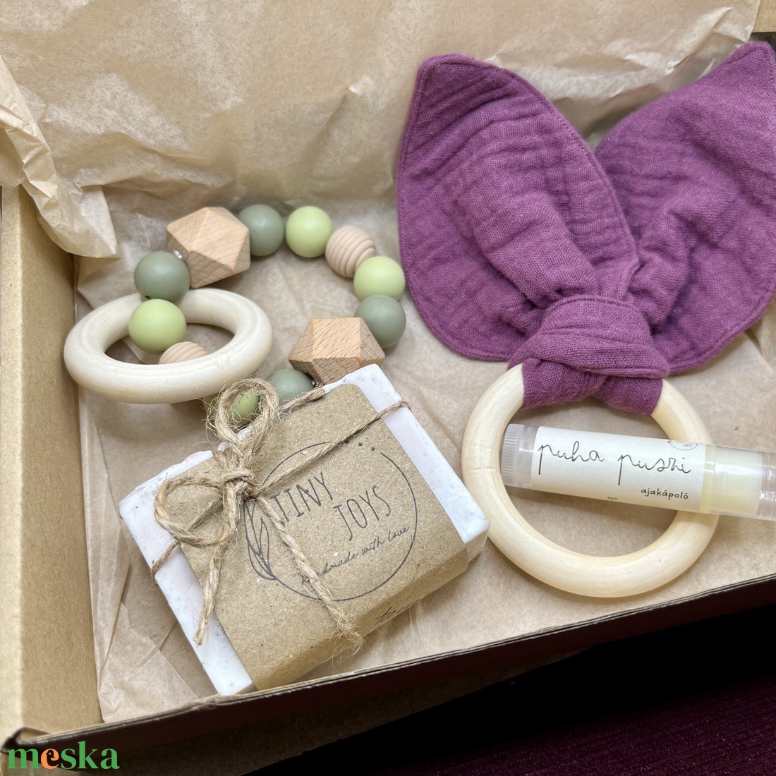 Boldog Anya � Boldog Baba Mini BOX - Ébredő tavasz - friss hajtás kollekció - játék & sport - babalátogató ajándékcsomag - Meska.hu