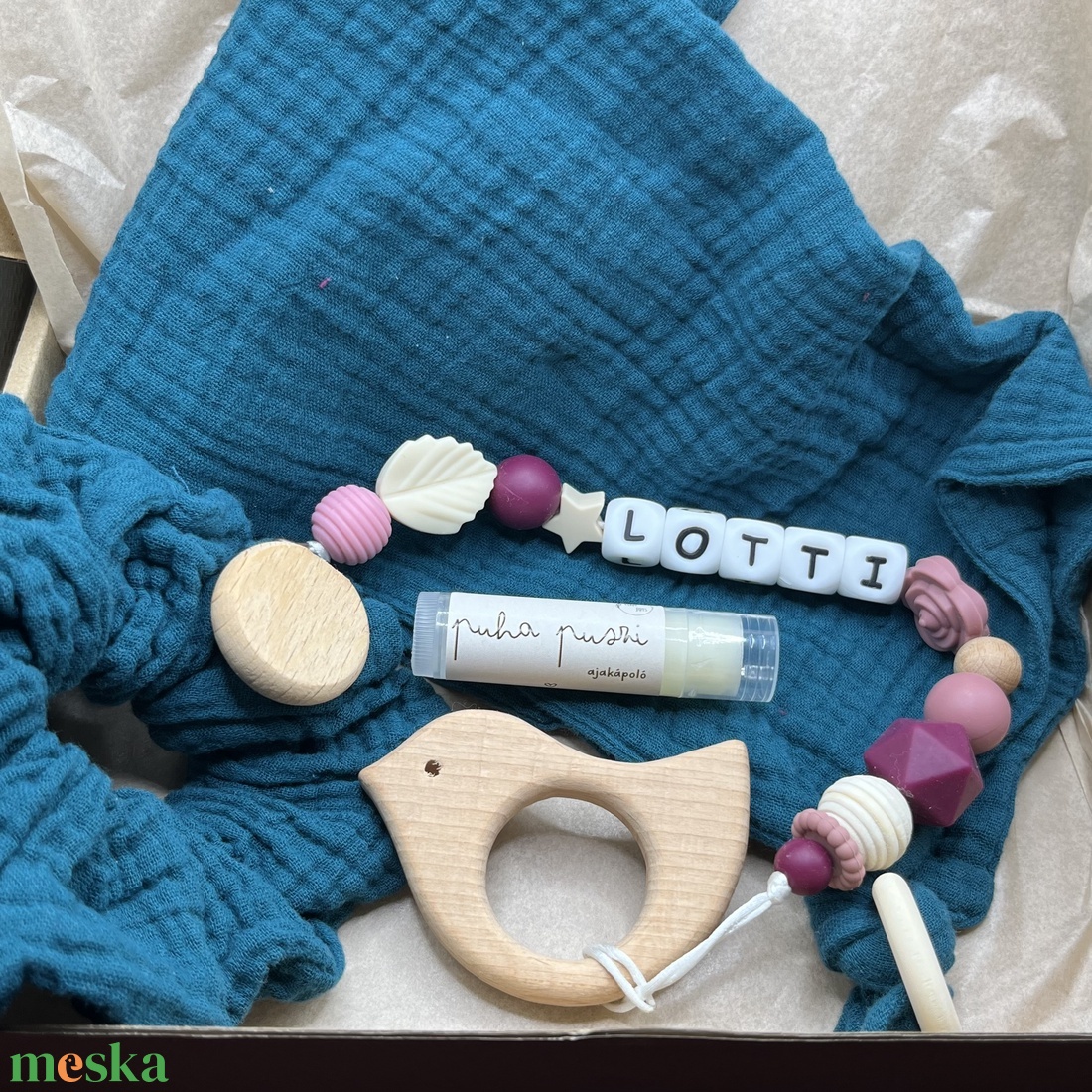 Boldog Anya � Boldog Baba Basic BOX - Aranyló homok kollekció - játék & sport - babalátogató ajándékcsomag - Meska.hu