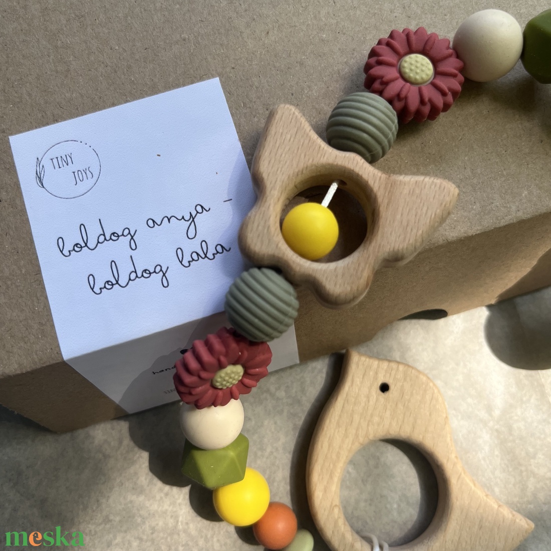 Nagyontavasz rágcsalánc - baba - mama - baba játékok - cumilánc - Meska.hu