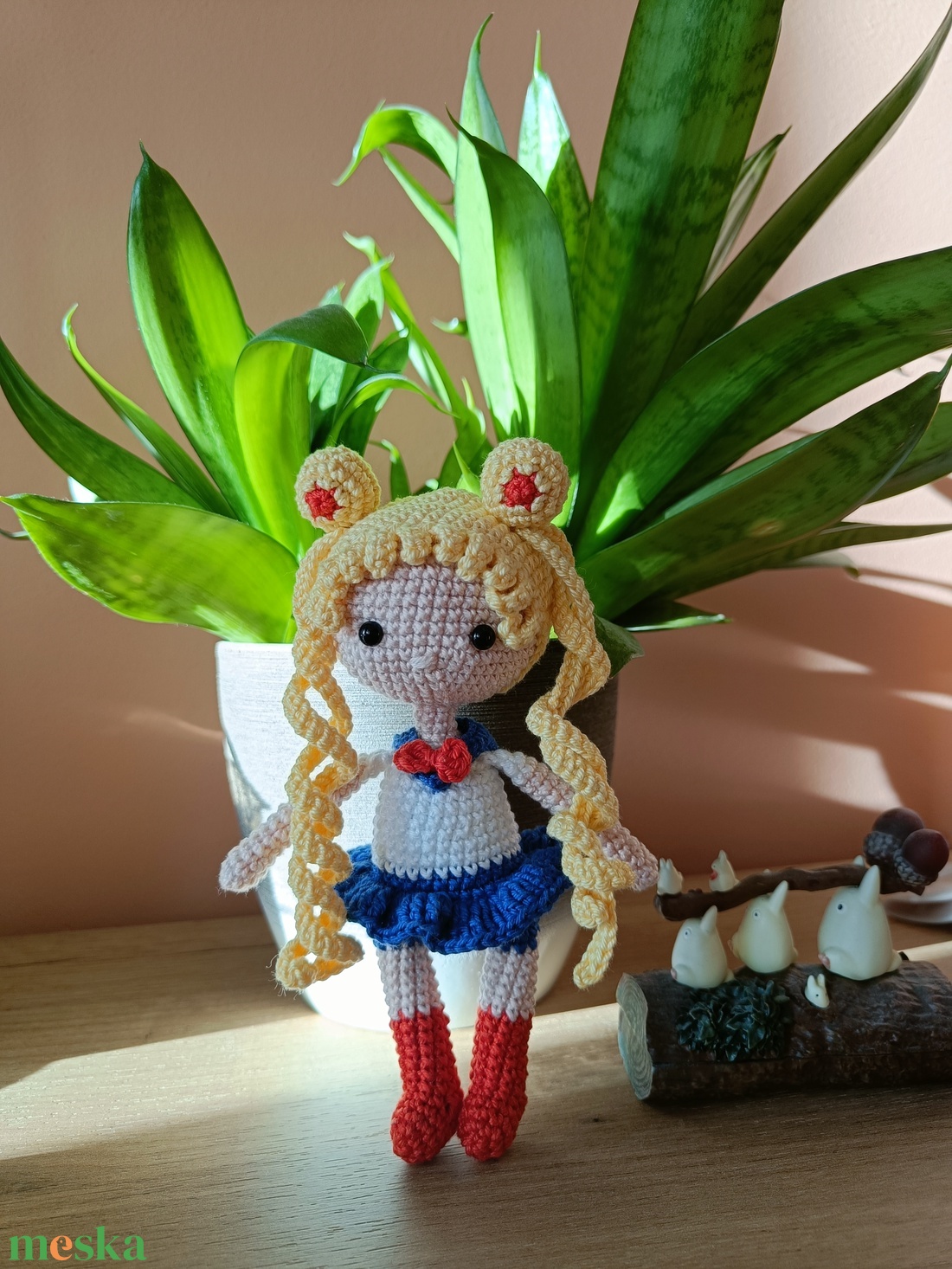 Amigurumi japán mesefigura - SailorMoon - játék & sport - plüssállat & játékfigura - plüss mesefigurák - Meska.hu