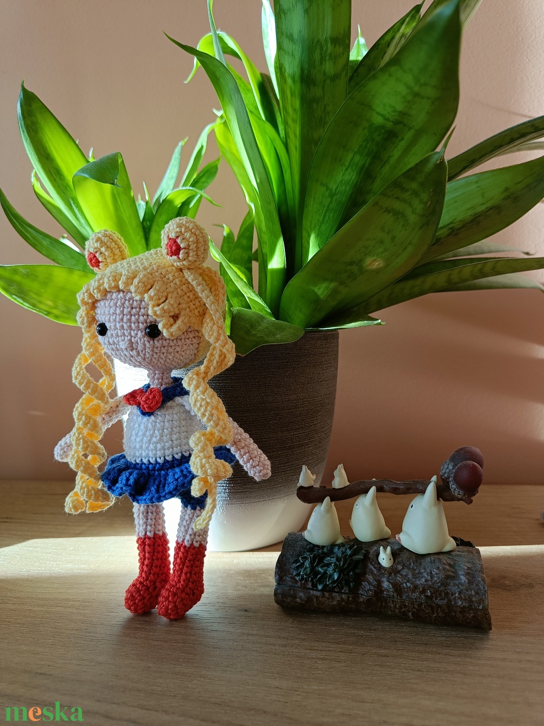 Amigurumi japán mesefigura - SailorMoon - játék & sport - plüssállat & játékfigura - plüss mesefigurák - Meska.hu