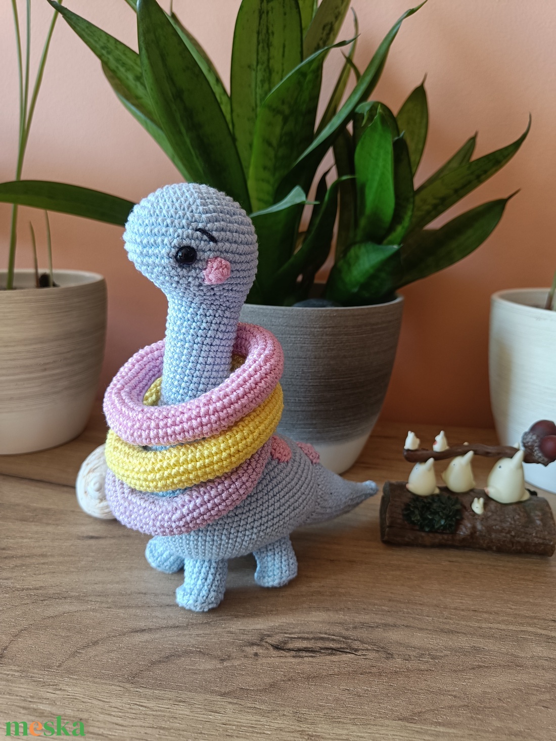 Amigurumi dínó figura - játék & sport - plüssállat & játékfigura - más figura - Meska.hu Amigurumi dínó figura - játék & sport - plüssállat & játékfigura - más figura - Meska.hu