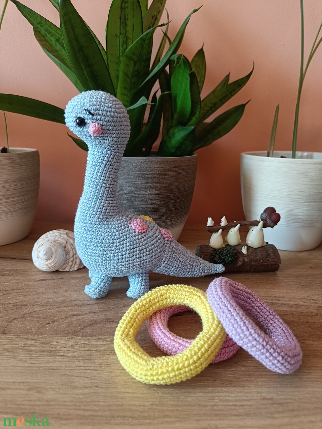 Amigurumi dínó figura - játék & sport - plüssállat & játékfigura - más figura - Meska.hu Amigurumi dínó figura - játék & sport - plüssállat & játékfigura - más figura - Meska.hu