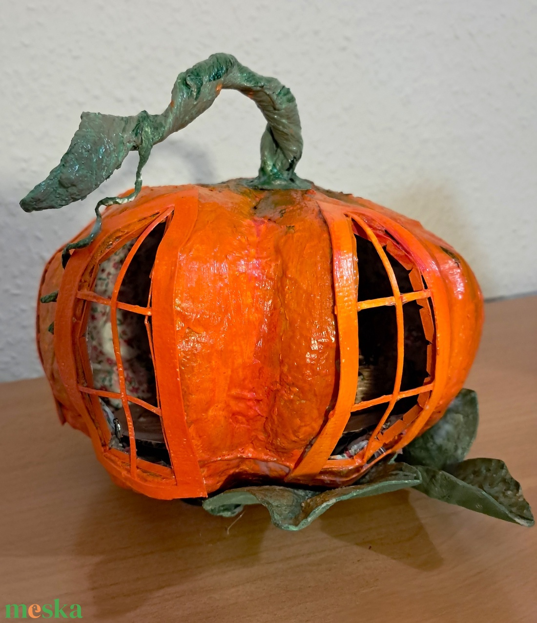 Halloweeni tök világítással -  - Meska.hu Halloweeni tök világítással -  - Meska.hu