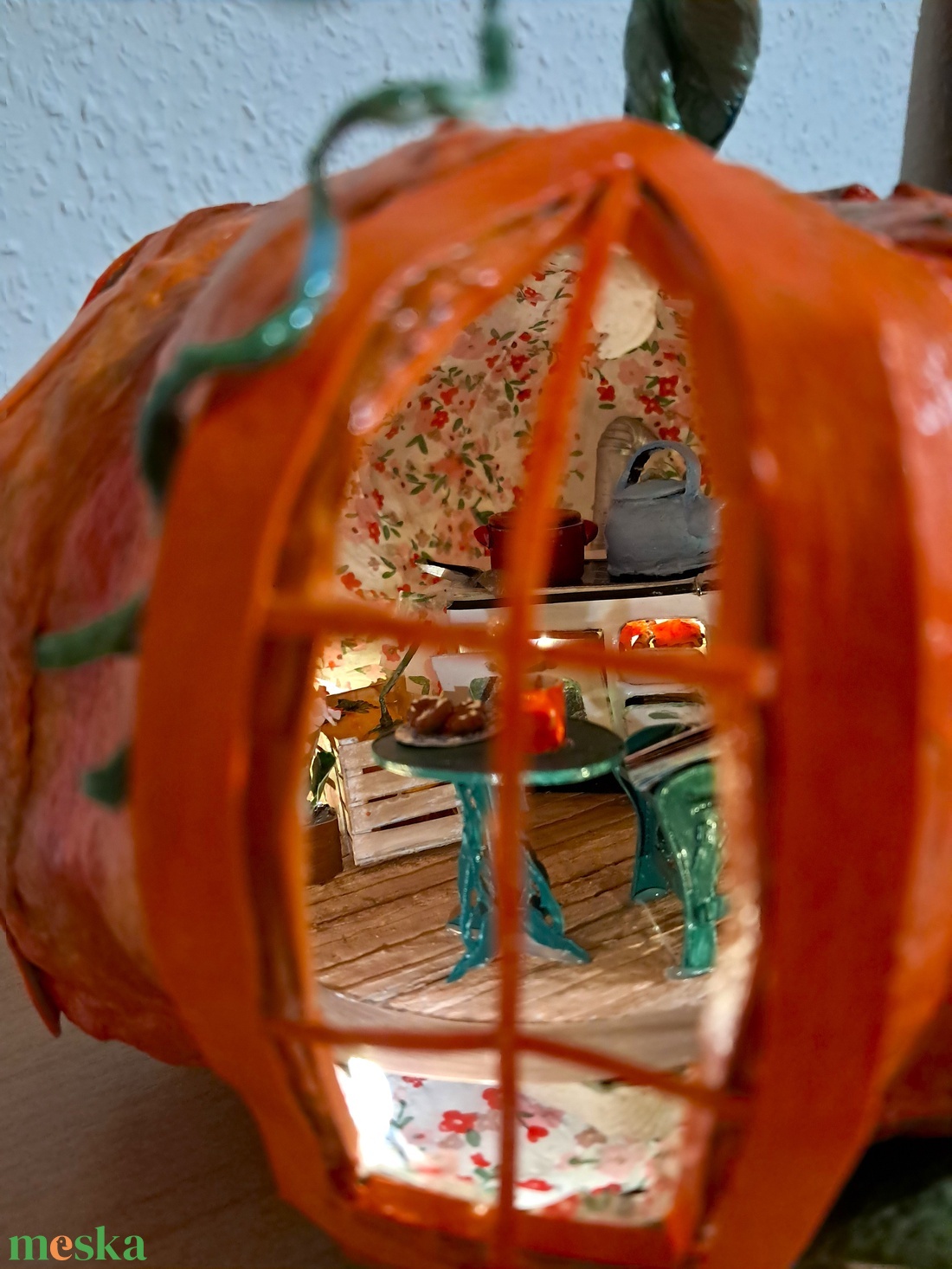 Halloweeni tök világítással -  - Meska.hu Halloweeni tök világítással -  - Meska.hu
