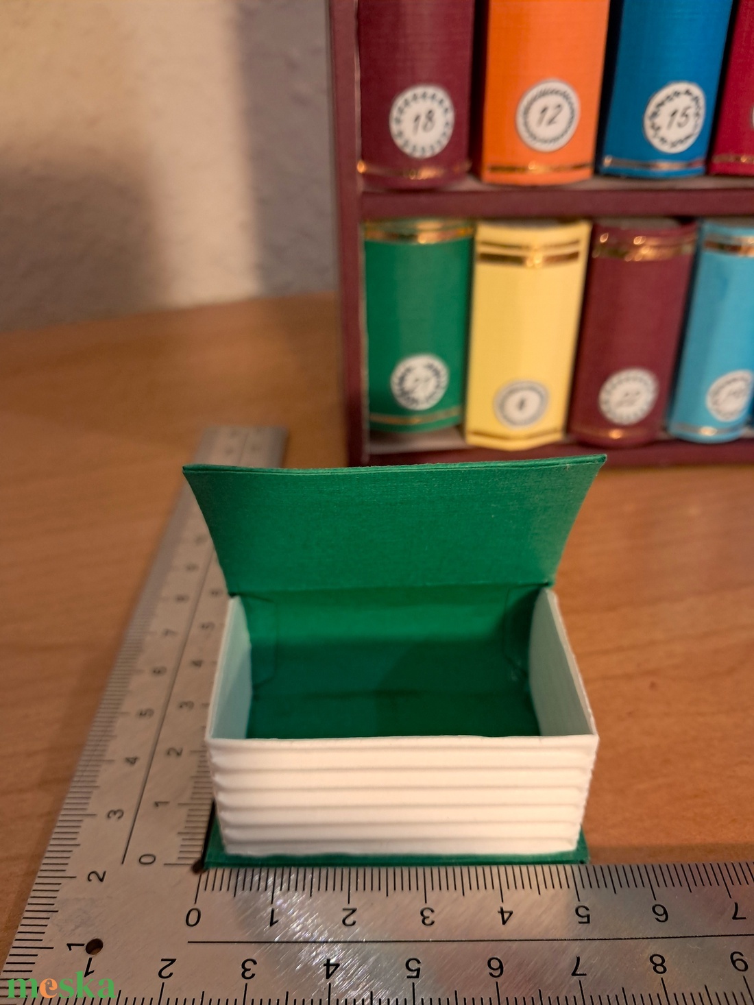 Könyvespolcos adventi naptár - karácsony - adventi díszek - adventi naptár - Meska.hu