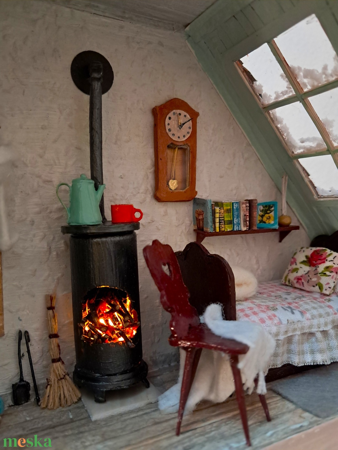 Téli szoba - polcdísz - otthon & életmód - dekoráció - dísztárgy - Meska.hu