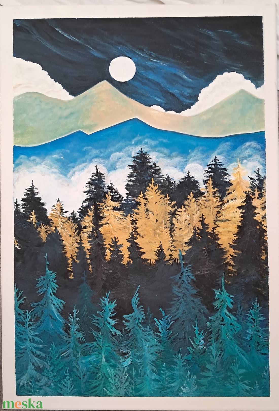 Varázserdő - acril festmény - művészet - festmény - akril - Meska.hu