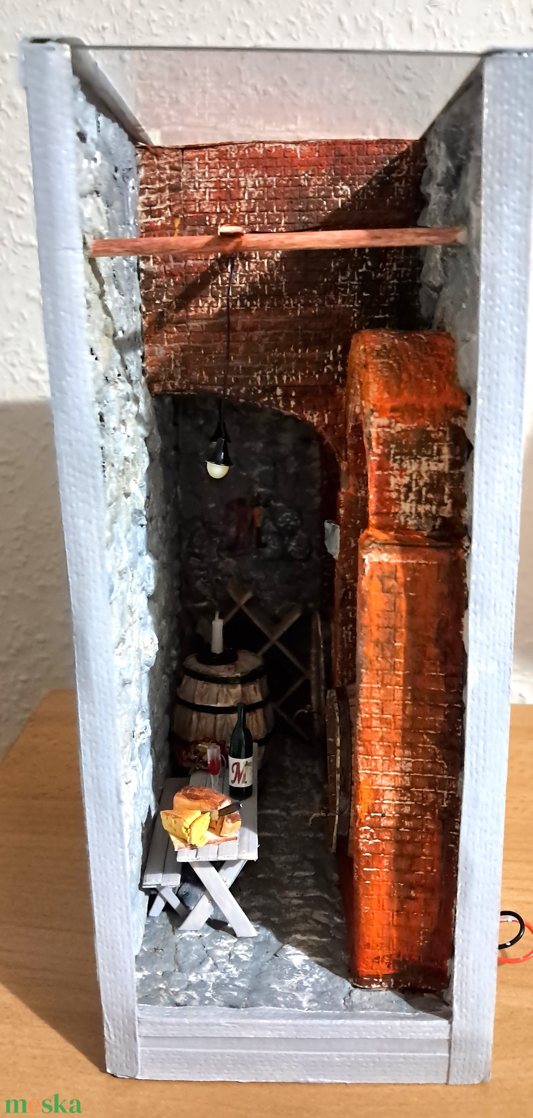 Boros pince - könyvtámasz világítással - otthon & életmód - dekoráció - asztal és polc dekoráció - könyvtámasz - Meska.hu