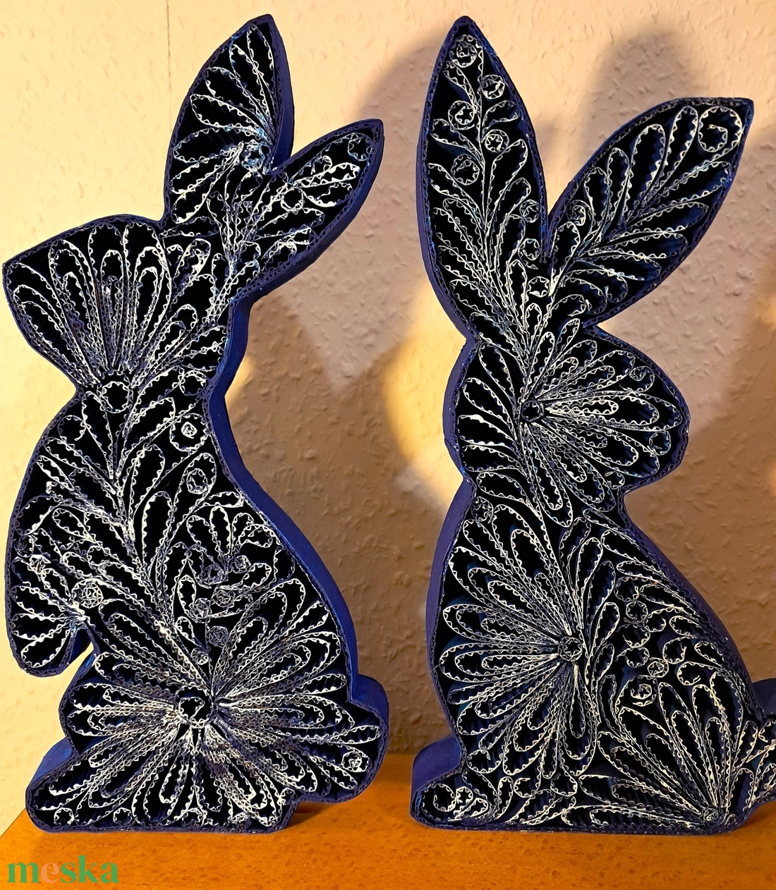 Húsvéti nyúl figurák  - ünnepi díszek, dekorációk - húsvéti díszek és dekorációk - húsvéti asztaldíszek - Meska.hu