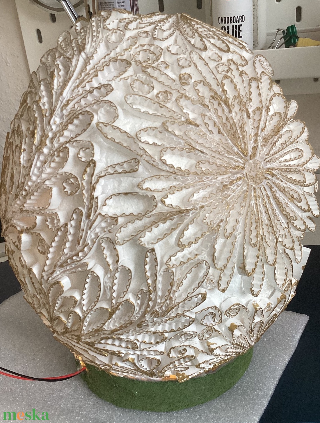 Húsvéti  tojáslámpás miniatűr szobával - ünnepi díszek, dekorációk - húsvéti díszek és dekorációk - húsvéti asztaldíszek - Meska.hu