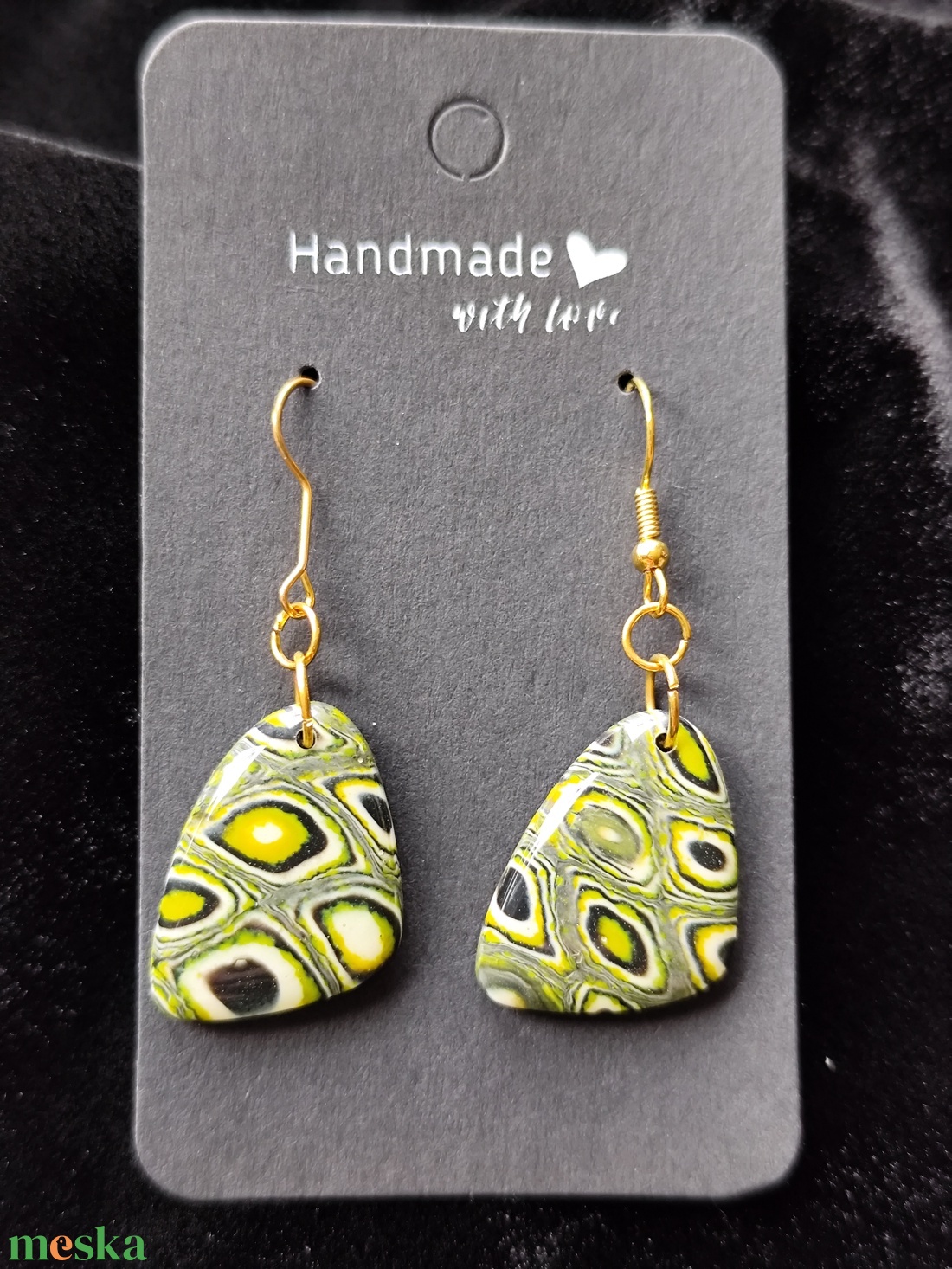 Teknős fülbevaló  - ékszer - fülbevaló - lógó fülbevaló - Meska.hu