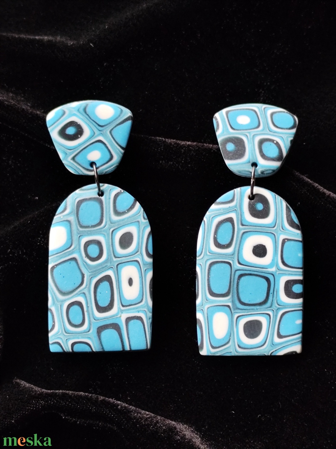 Retró fülbevaló  - ékszer - fülbevaló - lógó fülbevaló - Meska.hu