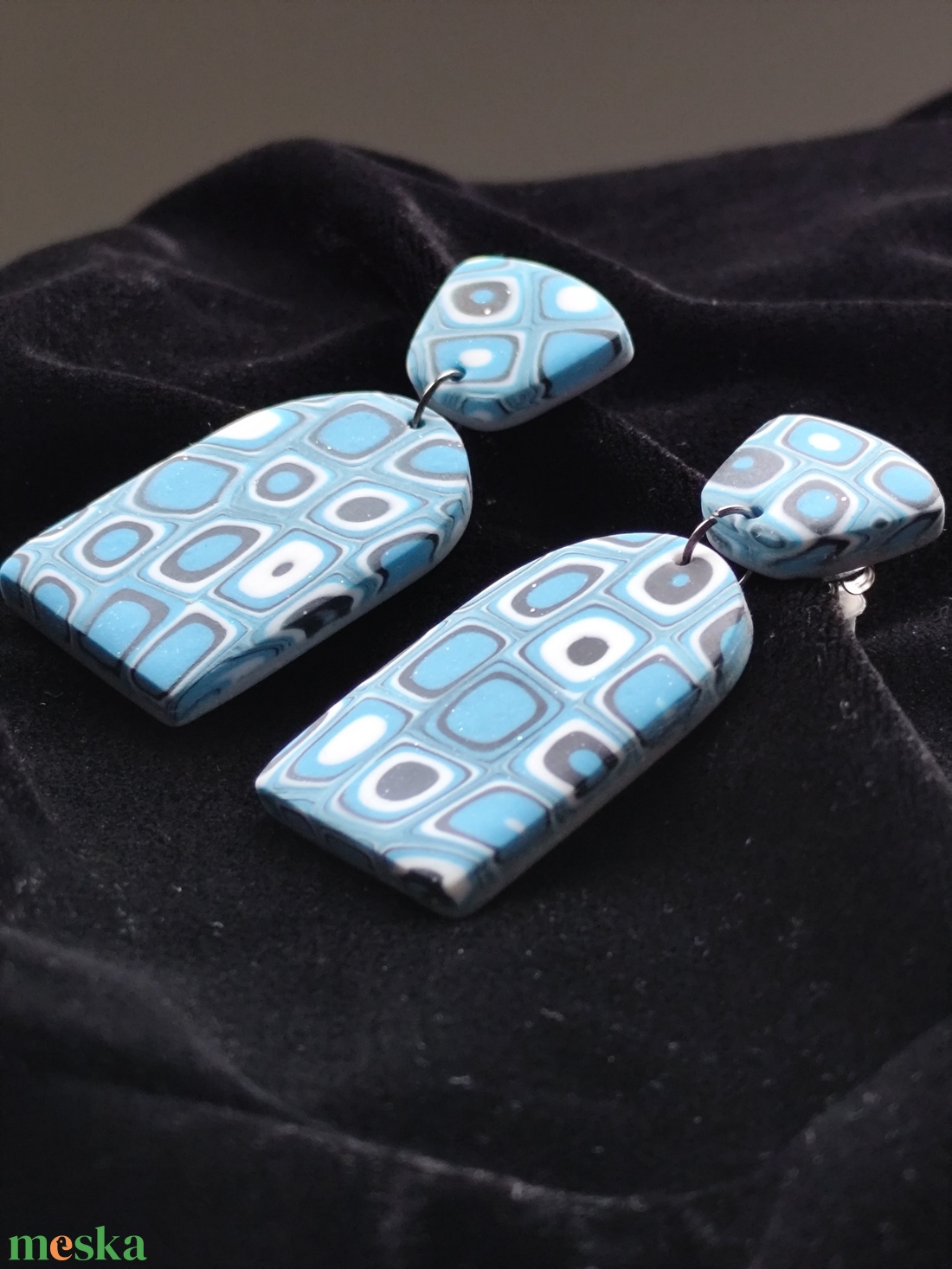 Retró fülbevaló  - ékszer - fülbevaló - lógó fülbevaló - Meska.hu