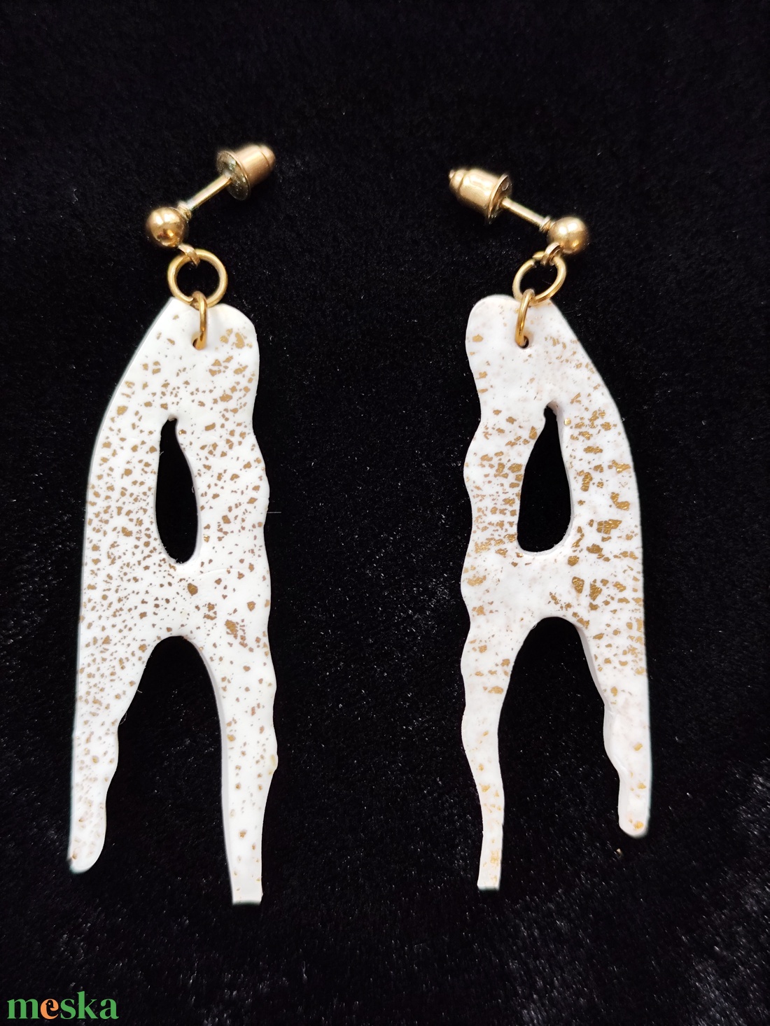 Azariah fülbevaló  - ékszer - fülbevaló - lógó fülbevaló - Meska.hu