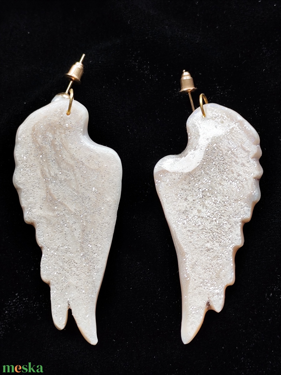 Angyalszárny fülbevaló  - ékszer - fülbevaló - lógó fülbevaló - Meska.hu