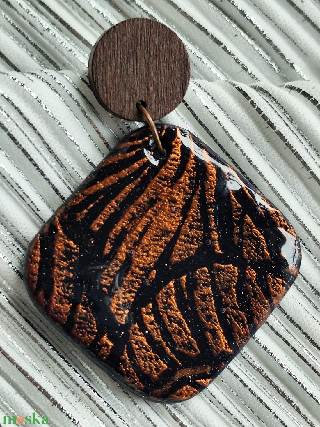 Bronz fülbevaló  - ékszer - fülbevaló - lógó fülbevaló - Meska.hu