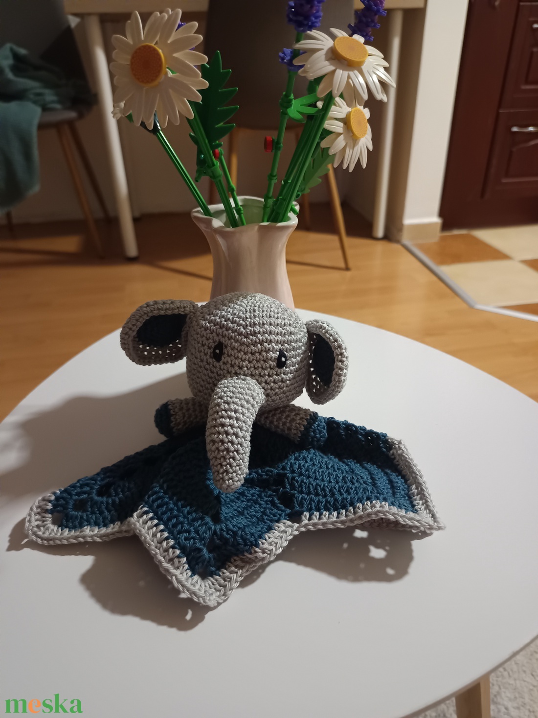 Elefánt alvóka  - baba - mama - baba játékok - szundikendő, alvóka - Meska.hu