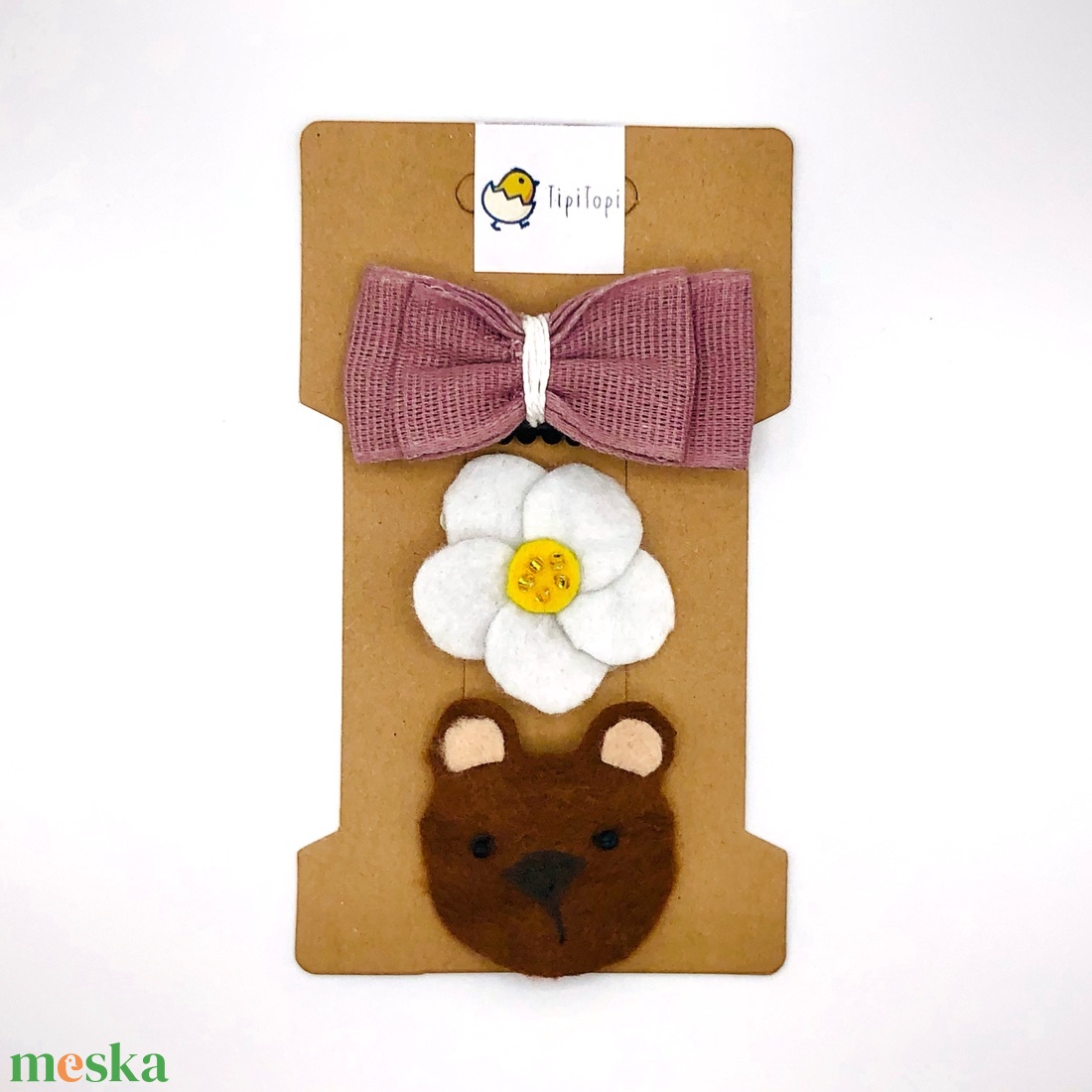 Macis - Fésűs, szilikon gumis hajcsat szett - ruha & divat - hajdísz & hajcsat - hajdísz - Meska.hu