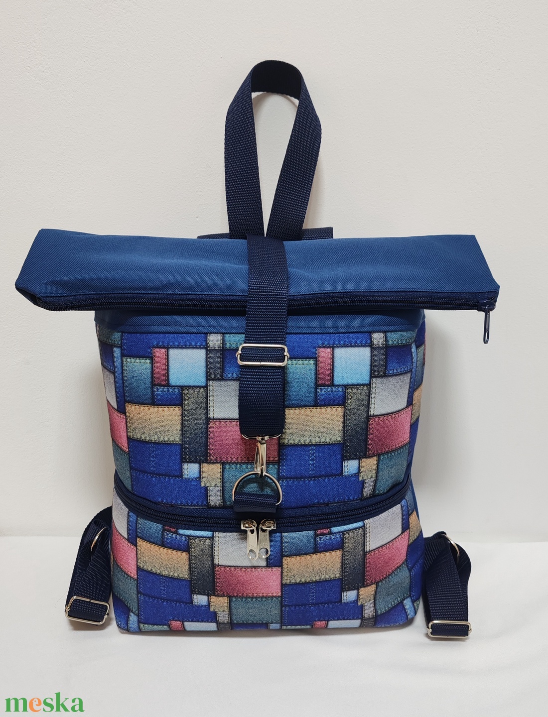 Roll-Top Hátizsák - táska & tok - hátizsák - roll top hátizsák - Meska.hu