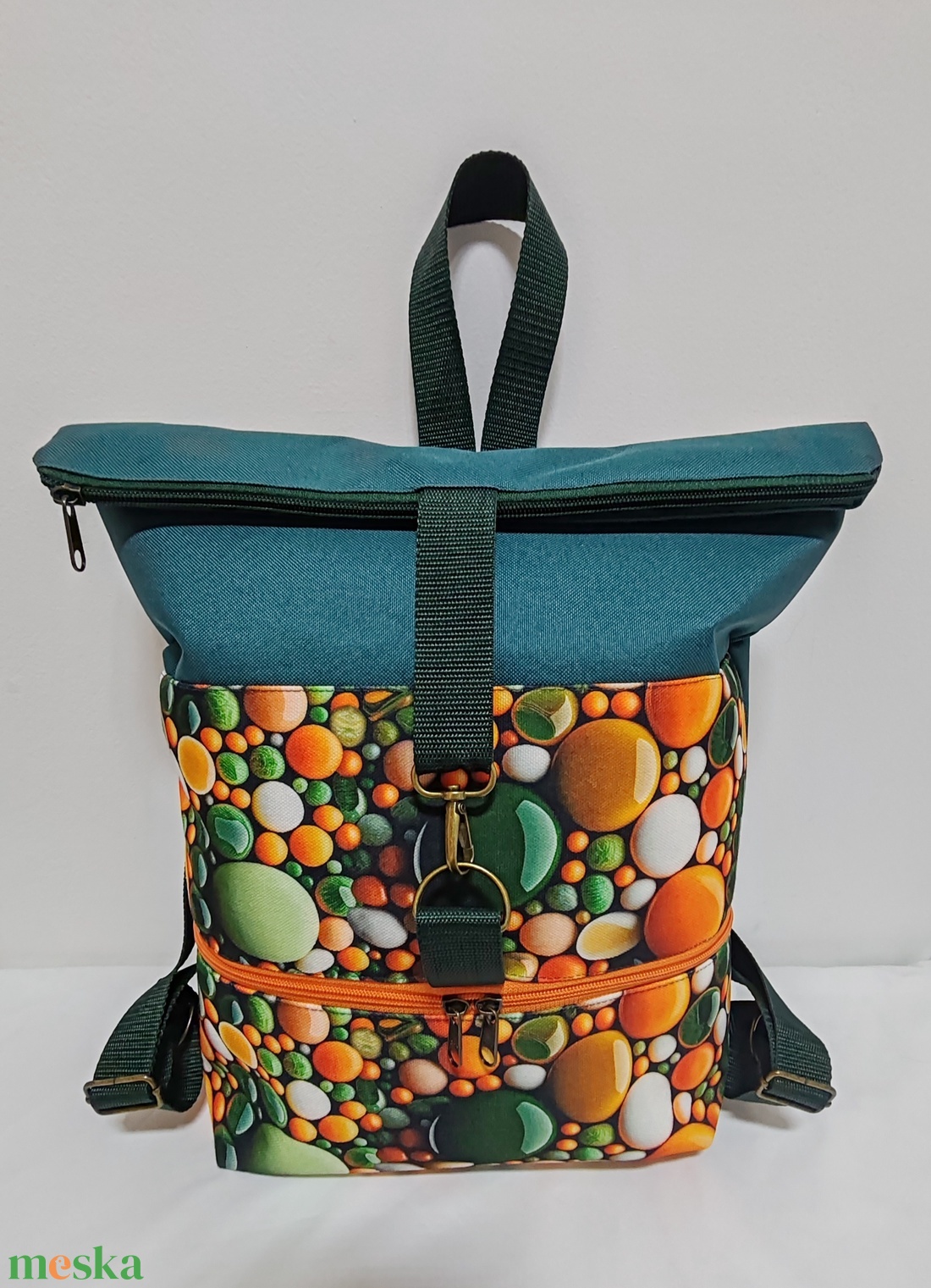 Roll-Top Hátizsák - táska & tok - hátizsák - roll top hátizsák - Meska.hu