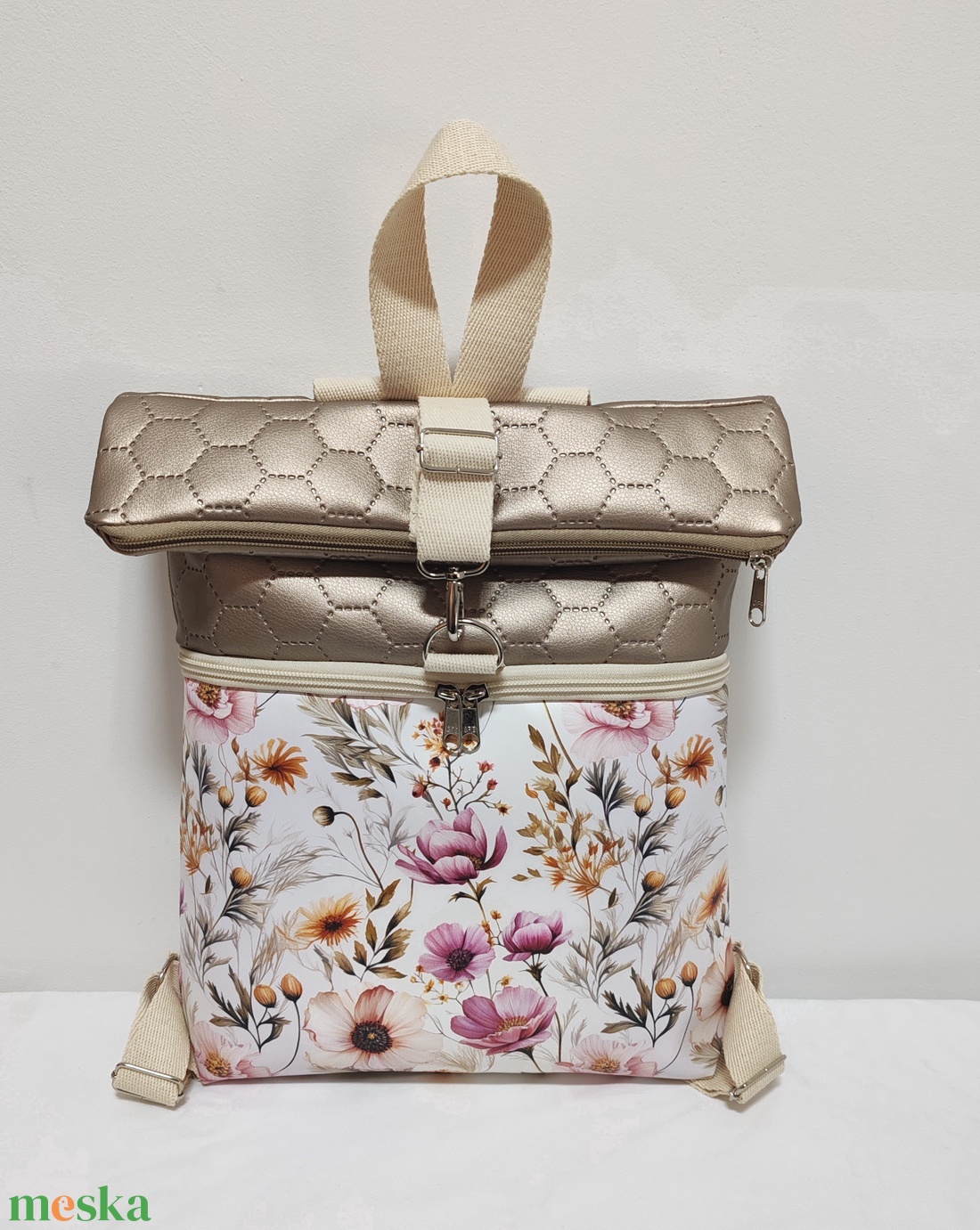 Roll-Top Hátizsák - táska & tok - hátizsák - roll top hátizsák - Meska.hu