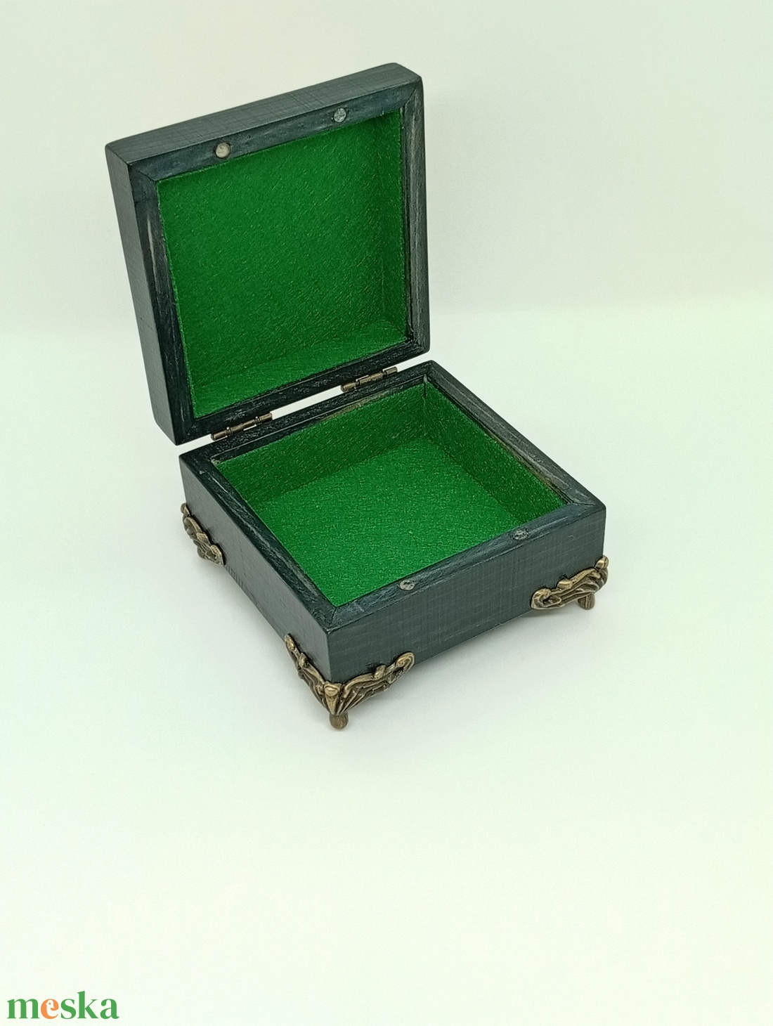 Pillangós fa ékszerdoboz-tűzzománc betéttel  - ékszer - ékszertartó - ékszerdoboz - Meska.hu