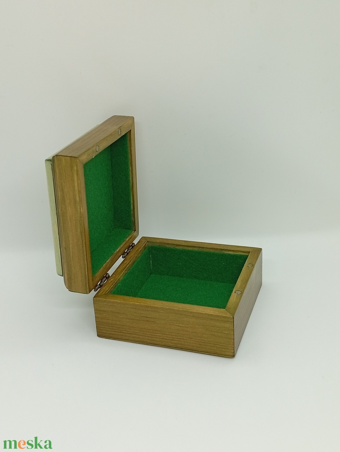 Fa   ékszerdoboz-hóvirág csokor tűzzománc betéttel  - ékszer - ékszertartó - ékszerdoboz - Meska.hu