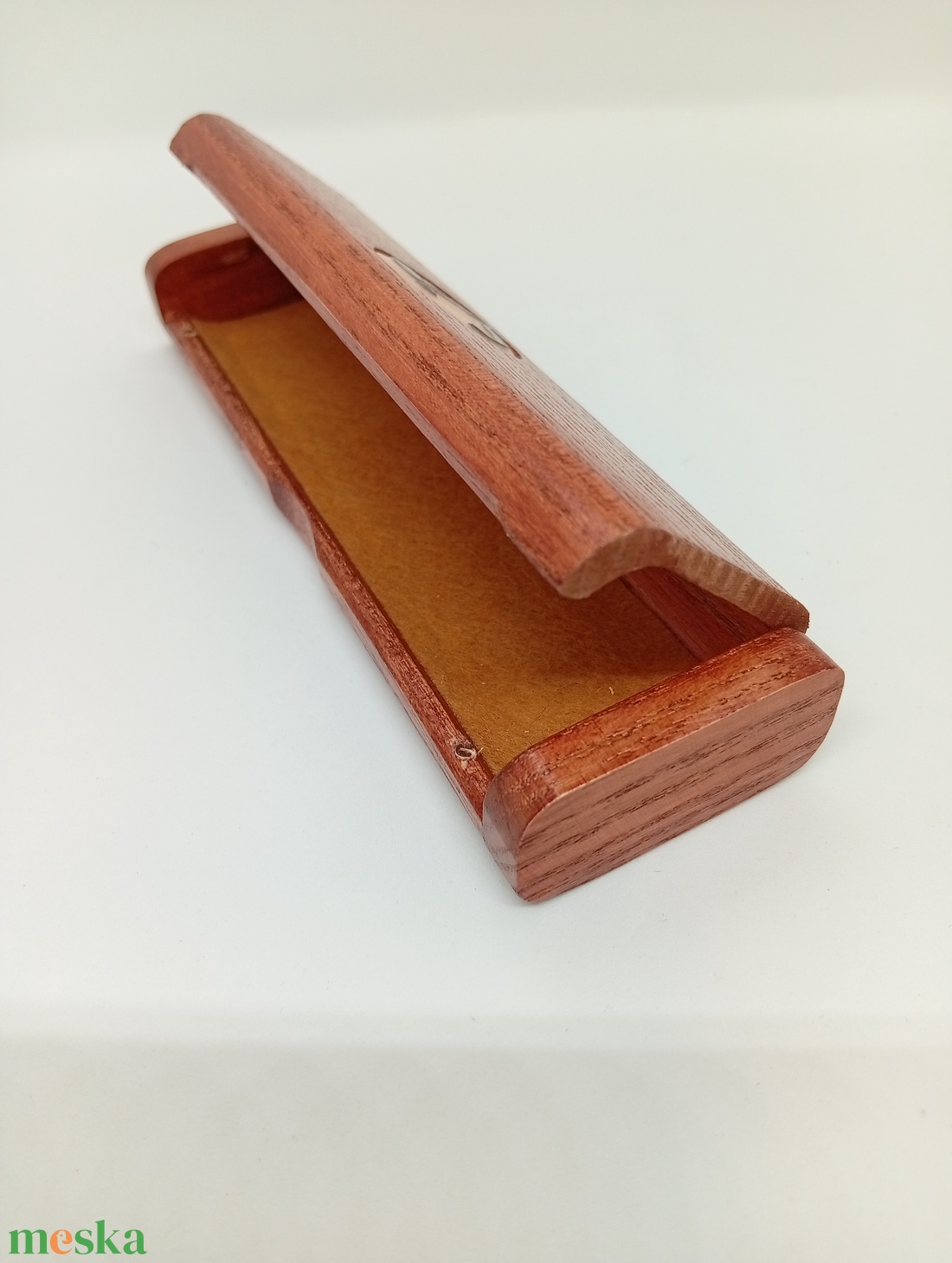 Fa tolltartó hagjegyes- tűzzománc betéttel - otthon & életmód - papír, írószer - tolltartó & ceruzatekercs - Meska.hu