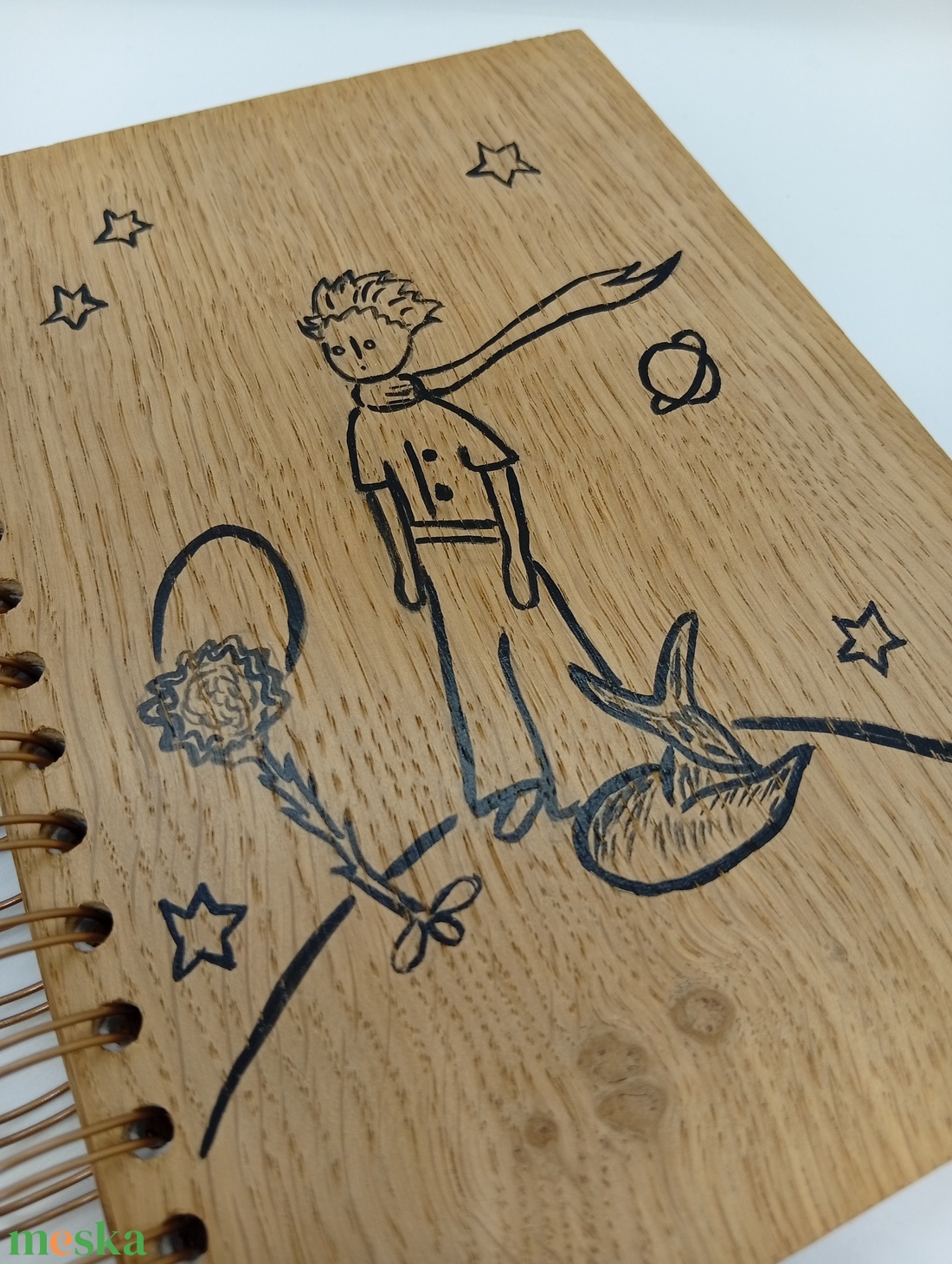 Kis Herceg -emlékkönyv fából  - otthon & életmód - papír, írószer - jegyzetfüzet & napló - Meska.hu