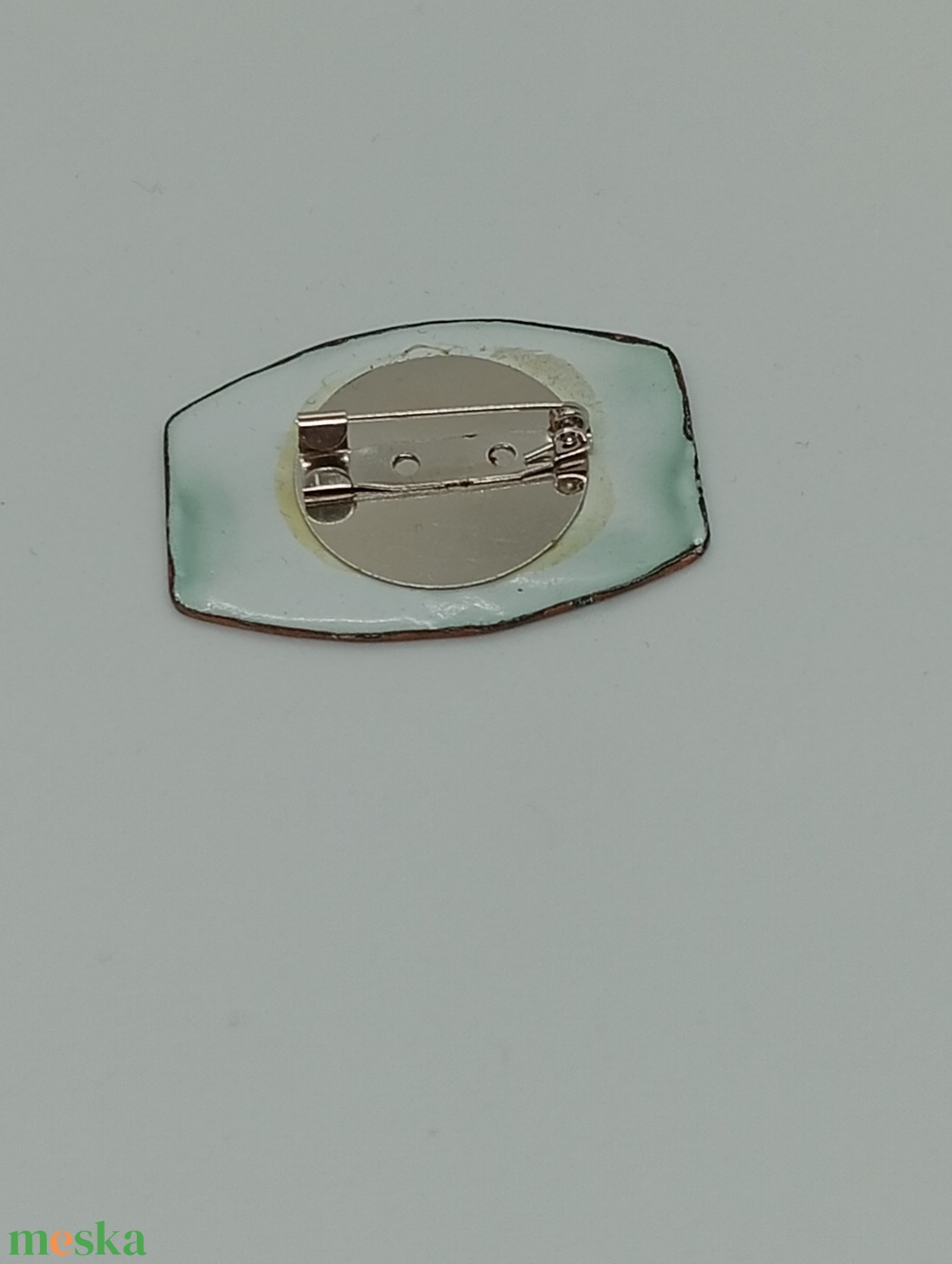 Hóvirág tűzzománc  kitűző - ékszer - kitűző és bross - Meska.hu