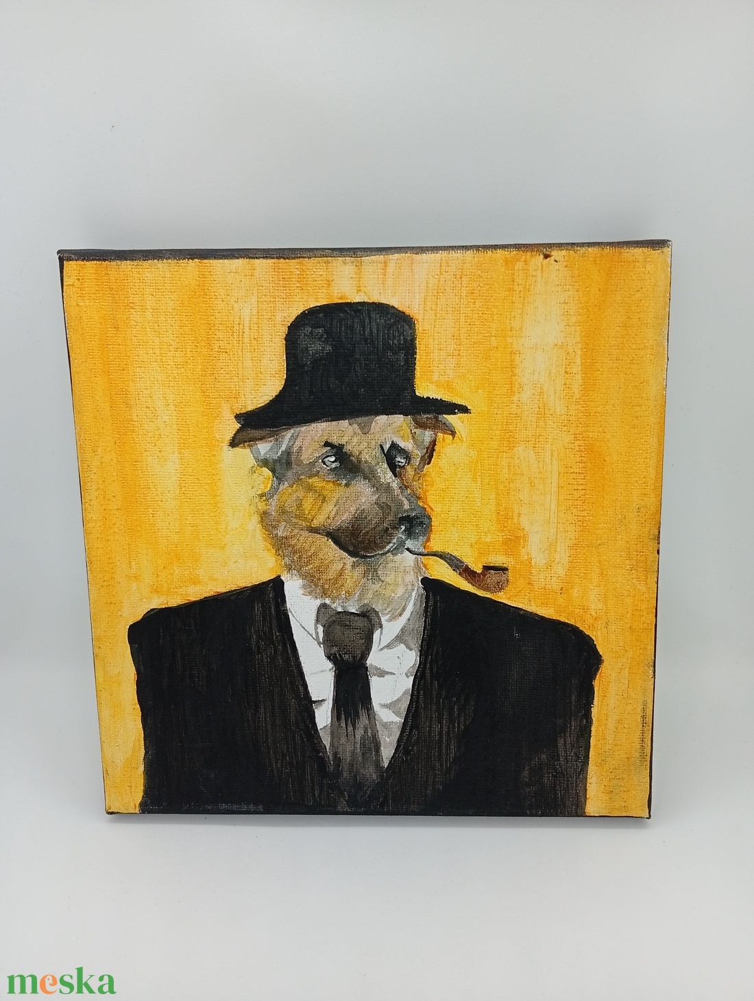 Pipázó házigazda.  - festmény ,fali kép  - otthon & életmód - dekoráció - kép & falikép - táblakép - Meska.hu