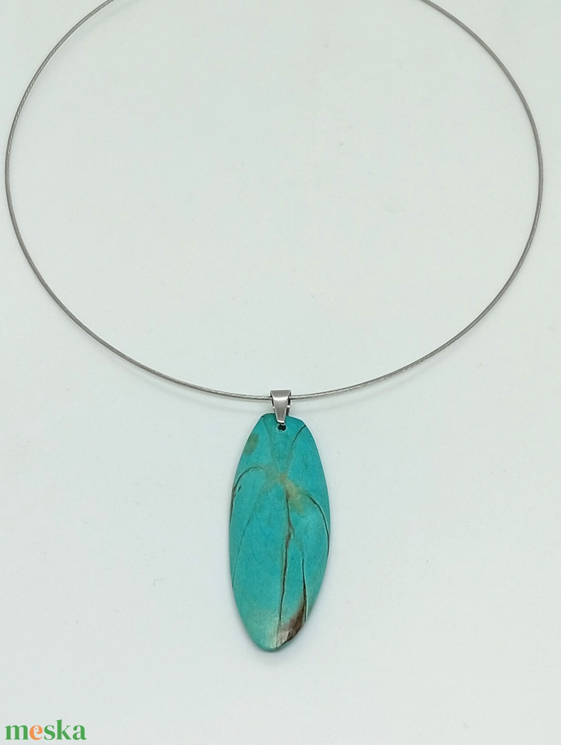 Nemesfa medál türkiz - ékszer - nyaklánc - medál - Meska.hu