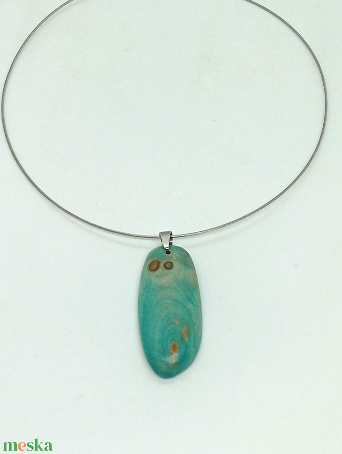 Nemesfa medál türkiz - ékszer - nyaklánc - medál - Meska.hu