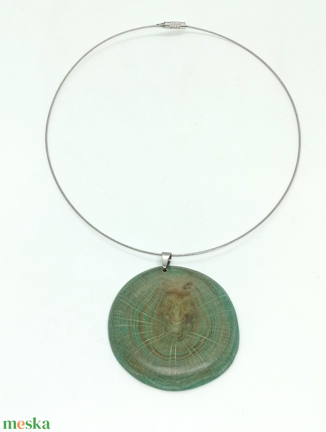 Nemesfa medál zöld - ékszer - nyaklánc - medál - Meska.hu