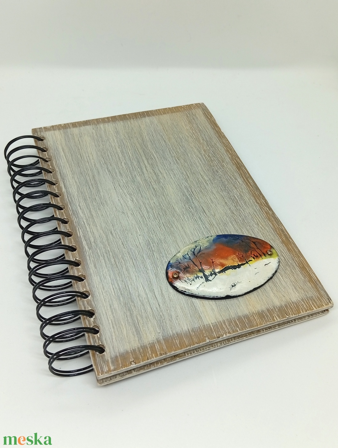 Tűzzománc napló  - esküvő - emlék & ajándék - vendégkönyv - Meska.hu