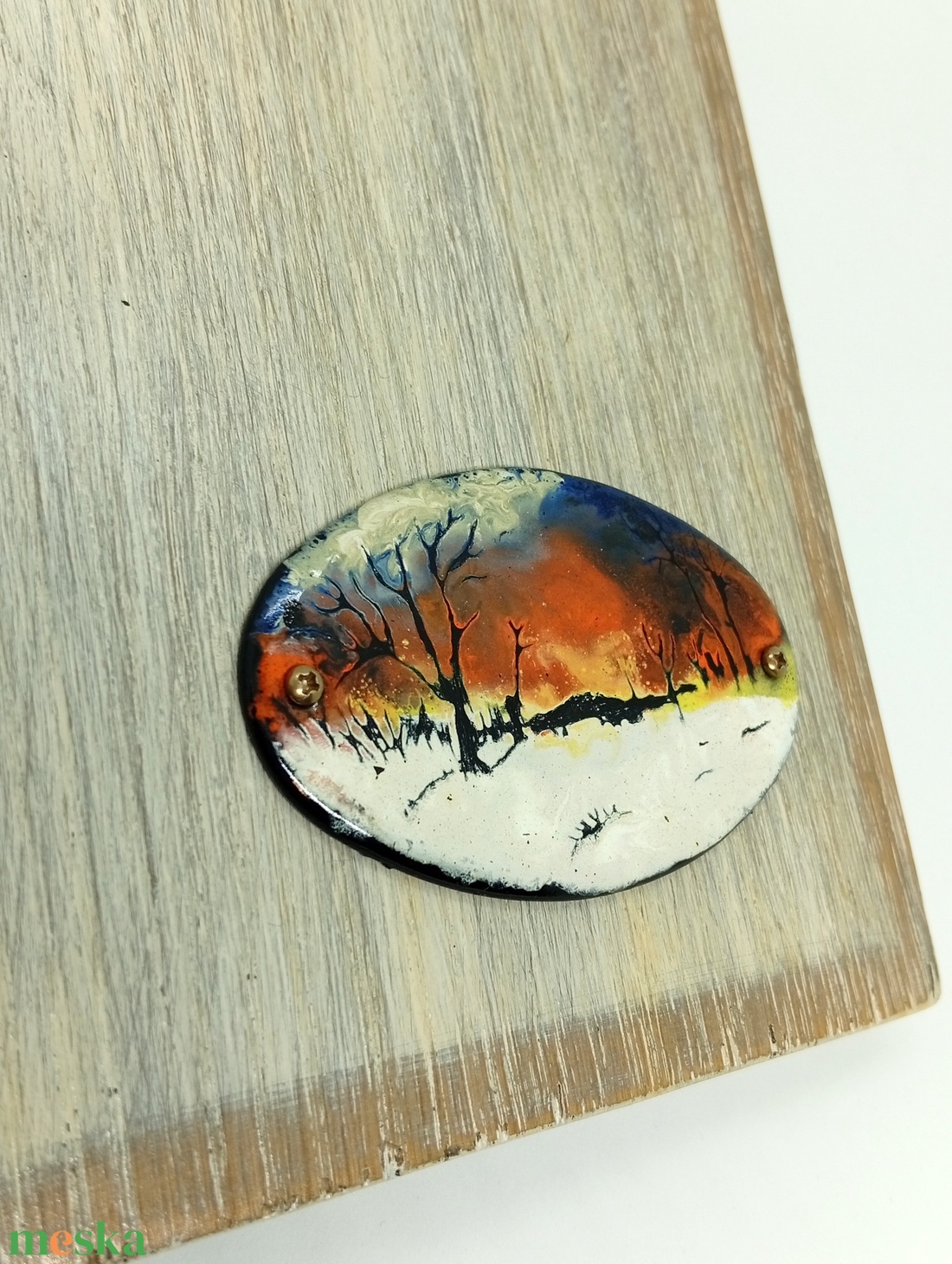 Tűzzománc napló  - esküvő - emlék & ajándék - vendégkönyv - Meska.hu