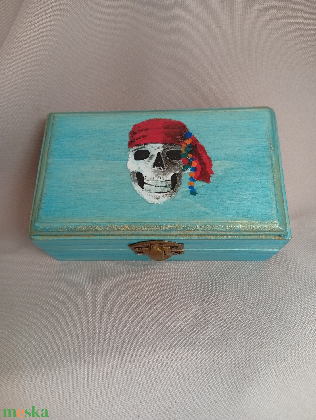 Koponyás kincses doboz - baba - mama - babaszoba dekoráció - gyerekszoba falmatrica - Meska.hu