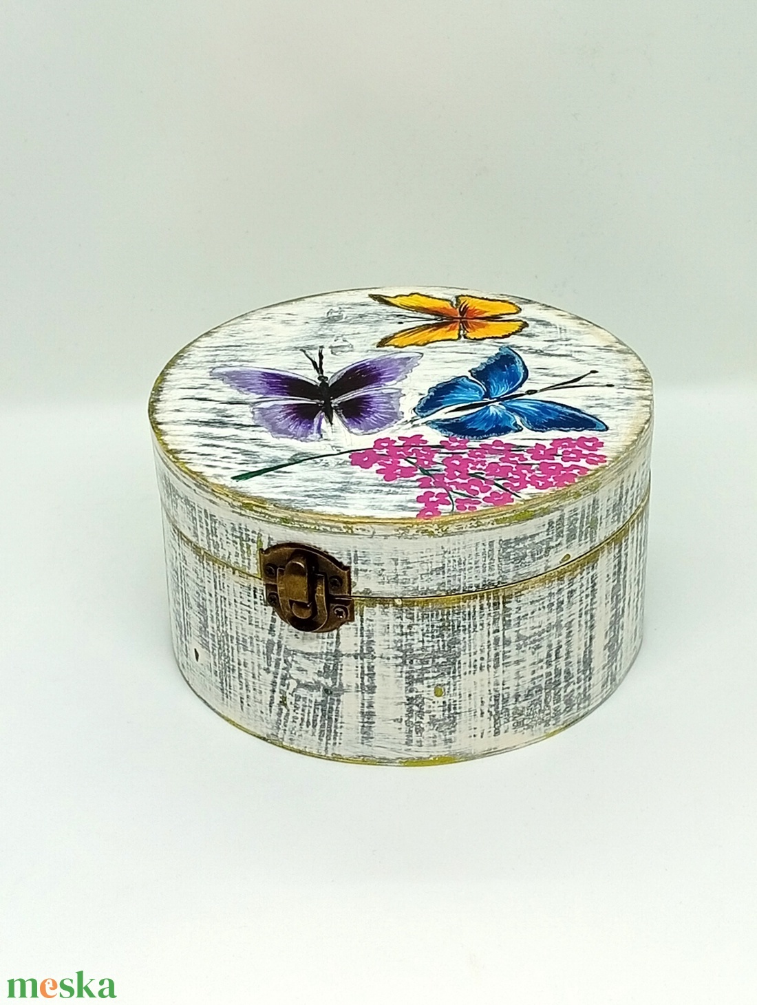 Pillangos ékszeres doboz - otthon & életmód - dekoráció - asztal és polc dekoráció - díszdoboz - Meska.hu