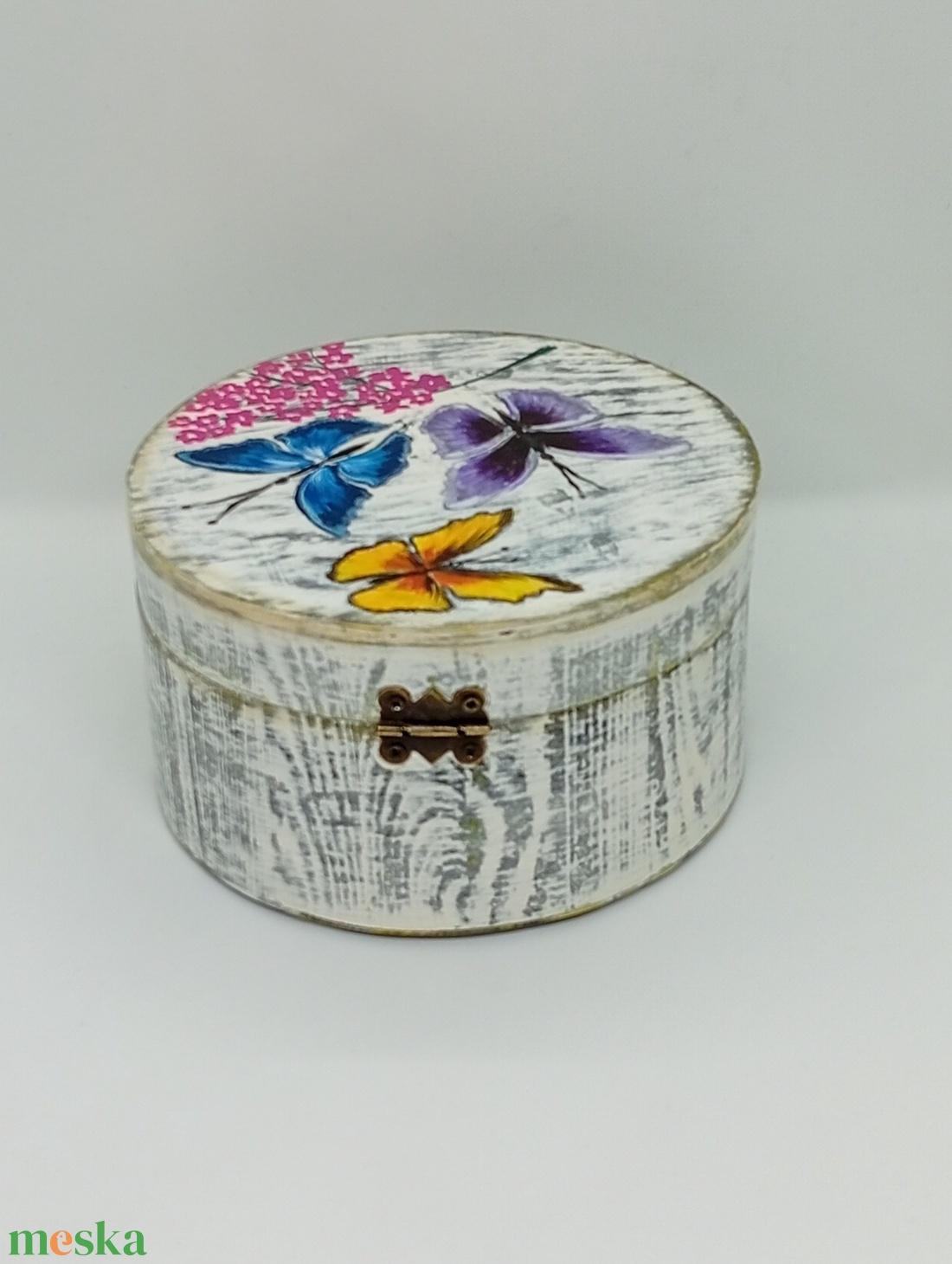 Pillangos ékszeres doboz - otthon & életmód - dekoráció - asztal és polc dekoráció - díszdoboz - Meska.hu